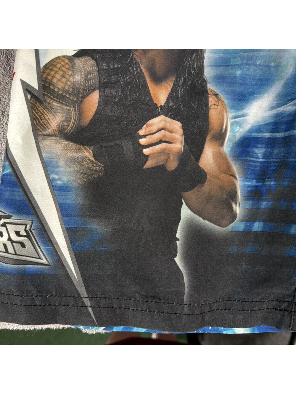 Boys Swim Trunks Size 8 Med Vintage WWE Superstars Cena Roman Reigns Randy Orton